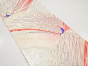 アンティーク　孔雀模様織り出し袋帯（材料）